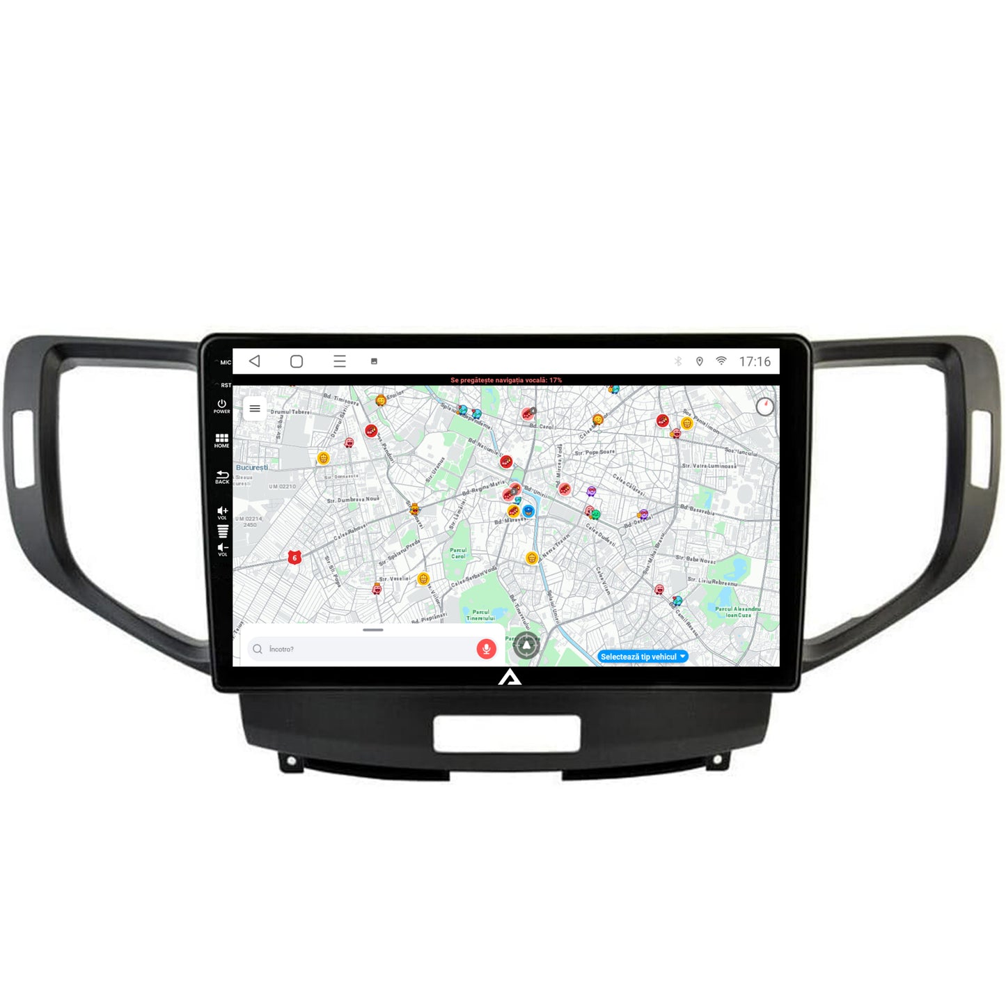 Navigatie Honda Accord VIII (2008-2012), Android, P-Octacore / 2GB RAM + 32GB ROM, 10.1 Inch - AD-BGP10002+AD-BGRKIT005V2