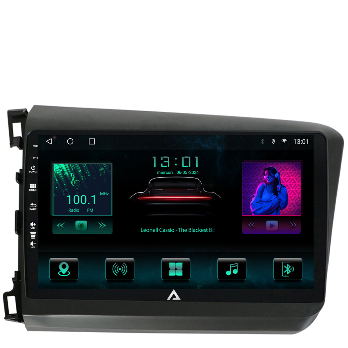 Navigatie Honda Civic (2012-2015), Android, A-Octacore / 4GB RAM + 64GB ROM, 9 Inch - AD-BGA9004+AD-BGRKIT007
