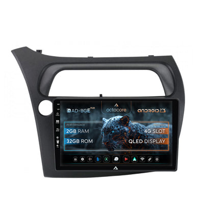 Navigatie Honda Civic Hatchback (2006-2011), Android, E-Octacore / 2GB RAM + 32GB ROM, 9 Inch - AD-BGE9002+AD-BGRKIT020