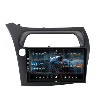 Navigatie Honda Civic Hatchback (2006-2011), Android, P-Octacore / 2GB RAM + 32GB ROM, 9 Inch - AD-BGP9002+AD-BGRKIT020