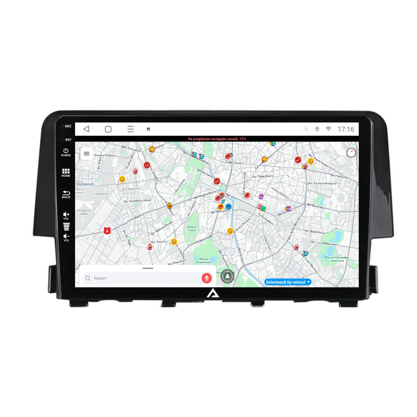 Navigatie Honda Civic X / Sedan (2015-2021), Android, E-Octacore / 2GB RAM + 32GB ROM, 9 Inch - AD-BGE9002+AD-BGRKIT004