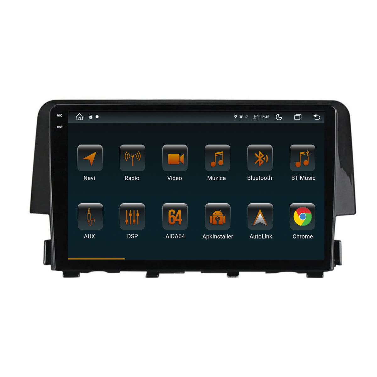 Navigatie Honda Civic X / Sedan (2015-2021), Android, V-Octacore / 4GB RAM + 64GB ROM, 9.5 Inch - AD-BGV9004+AD-BGRKIT004