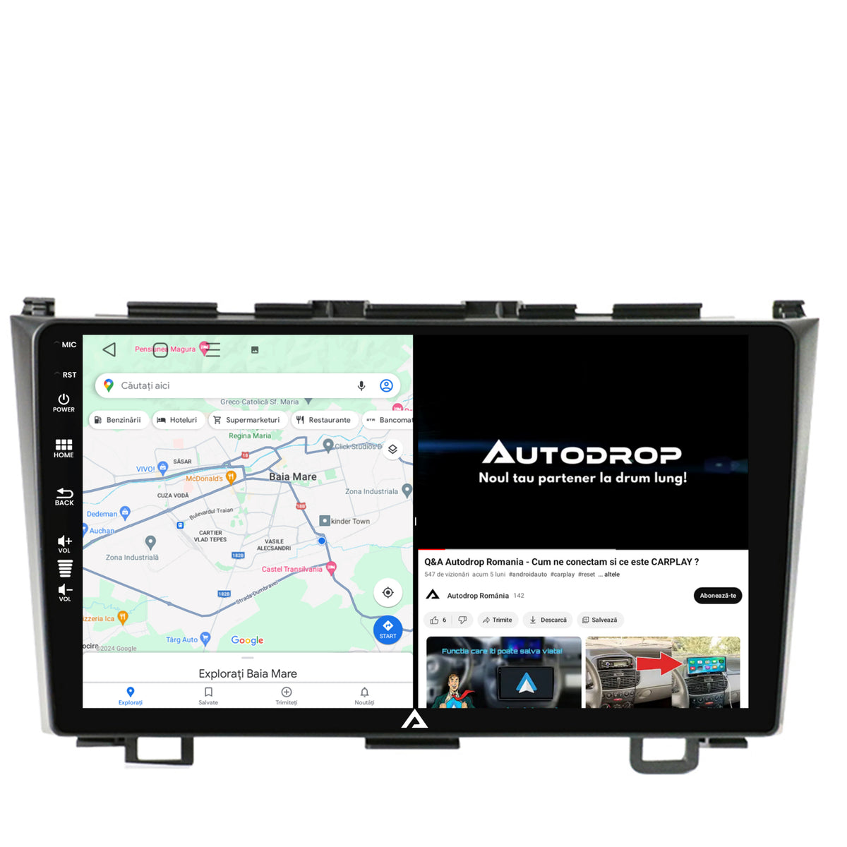 Navigatie Honda CRV (2006-2012), Android, E-Octacore / 2GB RAM + 32GB ROM, 9 Inch - AD-BGE9002+AD-BGRKIT006