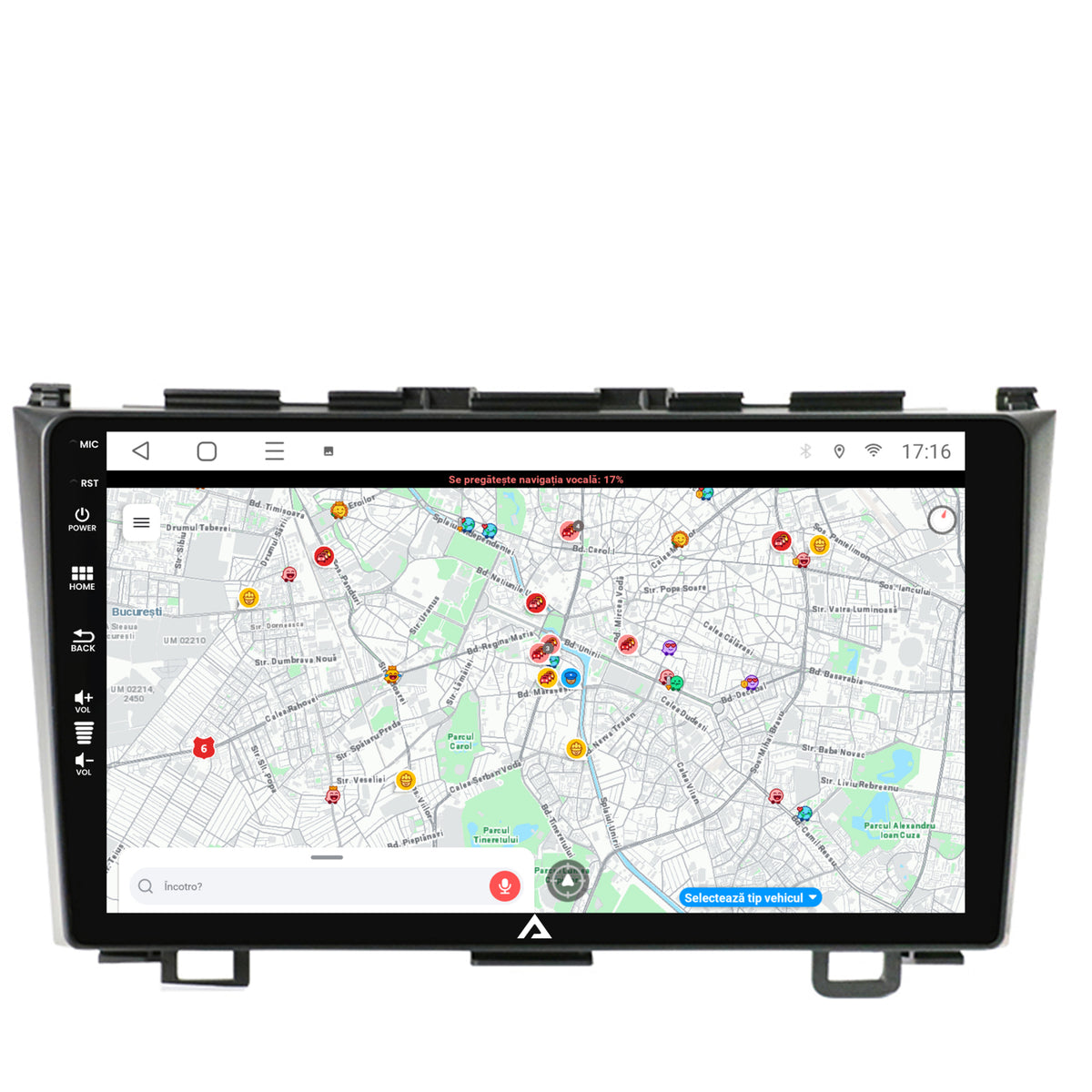 Navigatie Honda CRV (2006-2012), Android, E-Octacore / 2GB RAM + 32GB ROM, 9 Inch - AD-BGE9002+AD-BGRKIT006