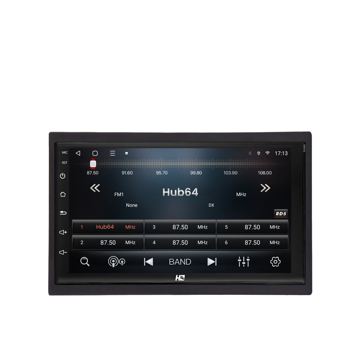 Navigatie HUB64 2DIN Universal, 4GB RAM, Android, Quadcore, DSP, GPS, Wi-FI, Carplay, Android Auto, USB, Bluetooth, Waze, Touchscreen, 7 inch