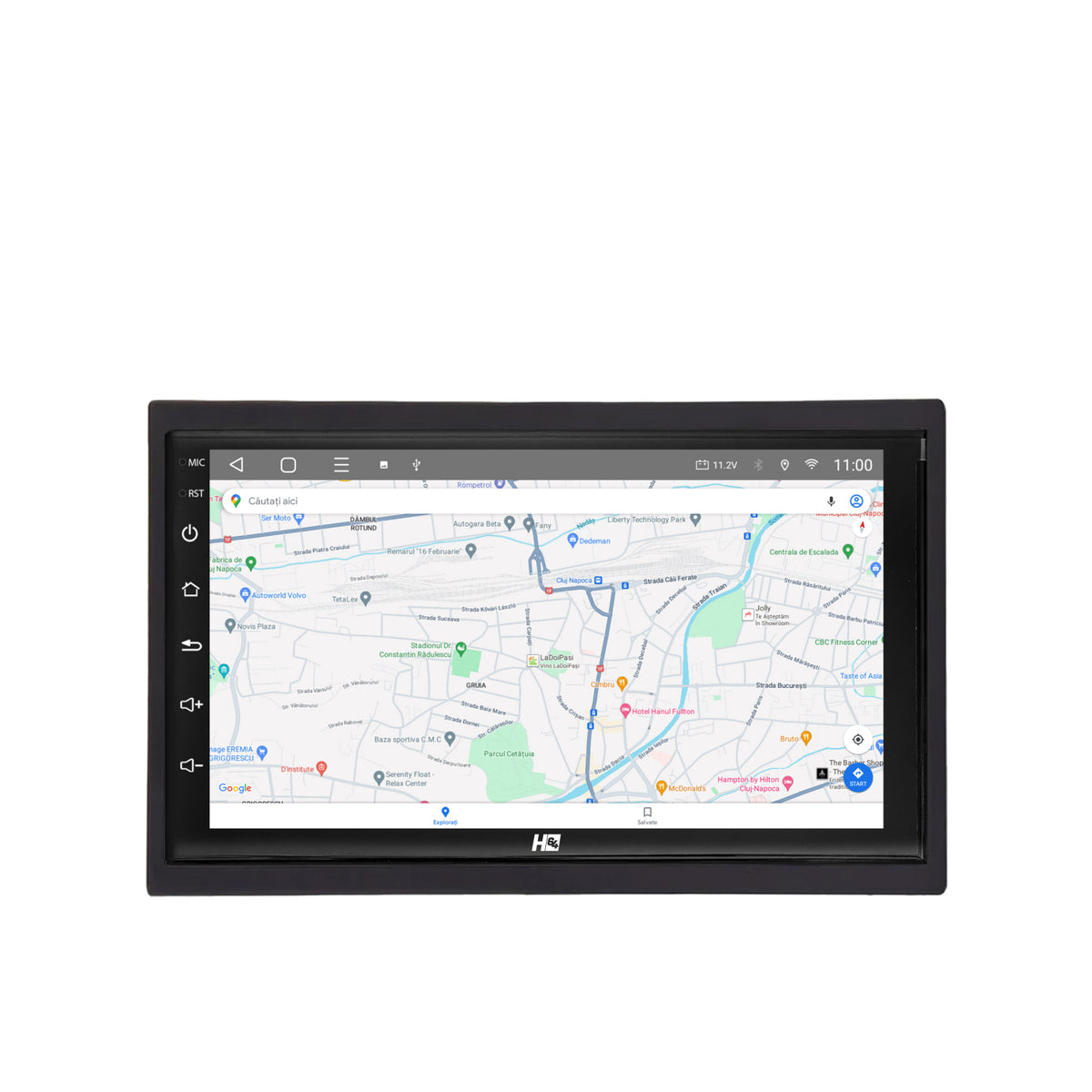 Navigatie HUB64 2DIN Universal, 4GB RAM, Android, Quadcore, DSP, GPS, Wi-FI, Carplay, Android Auto, USB, Bluetooth, Waze, Touchscreen, 7 inch