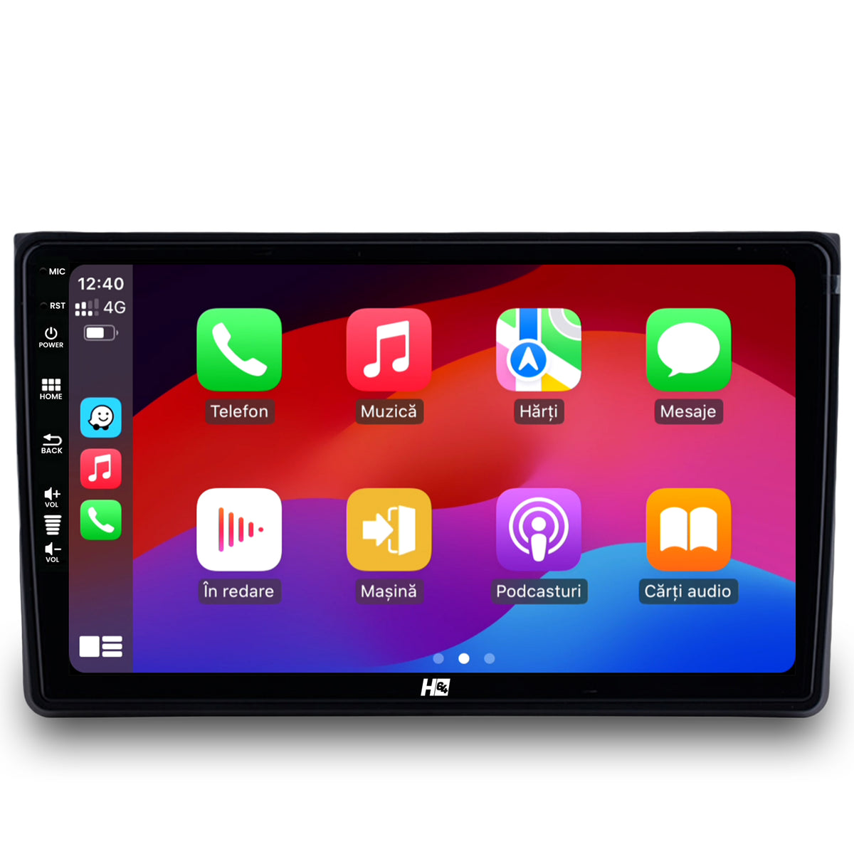 Navigatie HUB64 Audi A4(B6/B7) / Seat Exeo, 4GB RAM, Android, Quadcore, DSP, GPS, Wi-FI, Carplay, Android Auto, USB, Bluetooth, Waze, Touchscreen, 9 inch