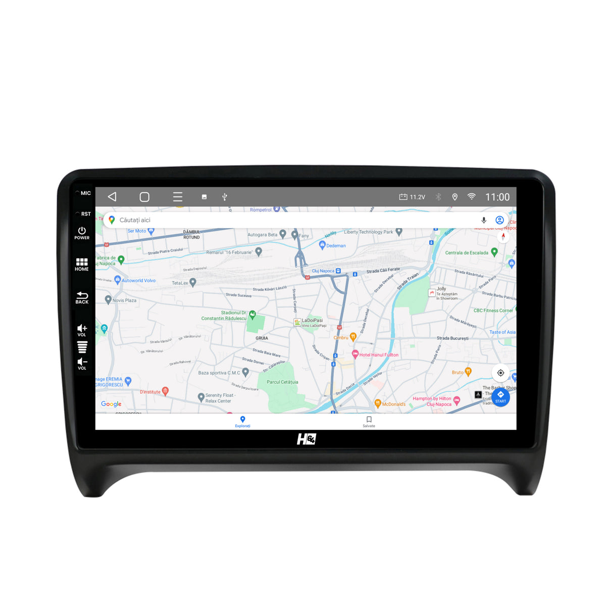 Navigatie HUB64 Audi TT, 2GB RAM, Android, GPS, Wi-FI, Carplay, Android Auto, USB, Bluetooth, Radio, Waze, Touchscreen, 9 inch