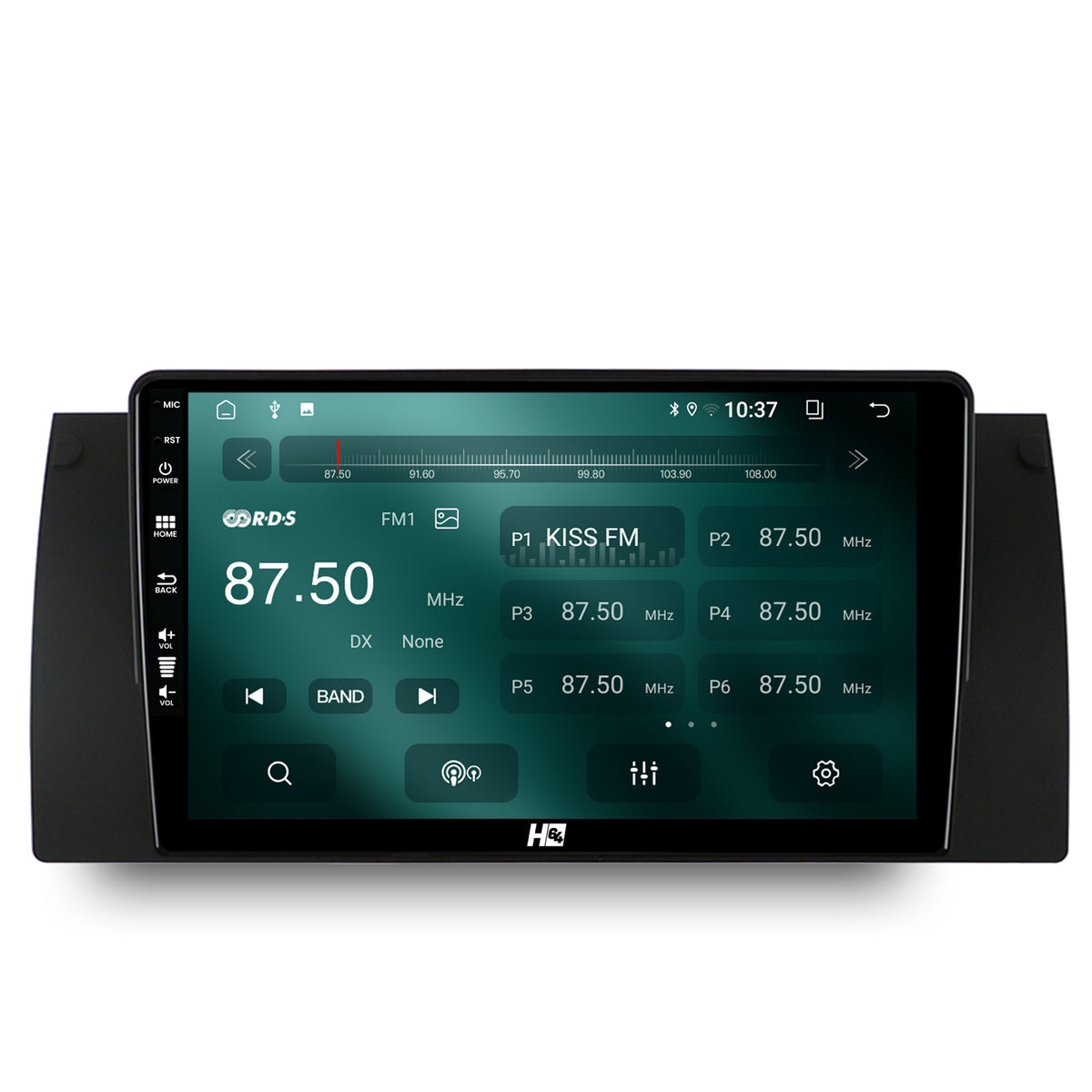 Navigatie HUB64 BMW E39/E53/E38, 2GB RAM, Android, GPS, Wi-FI, Carplay, Android Auto, USB, Bluetooth, Radio, Waze, Touchscreen, 9 inch