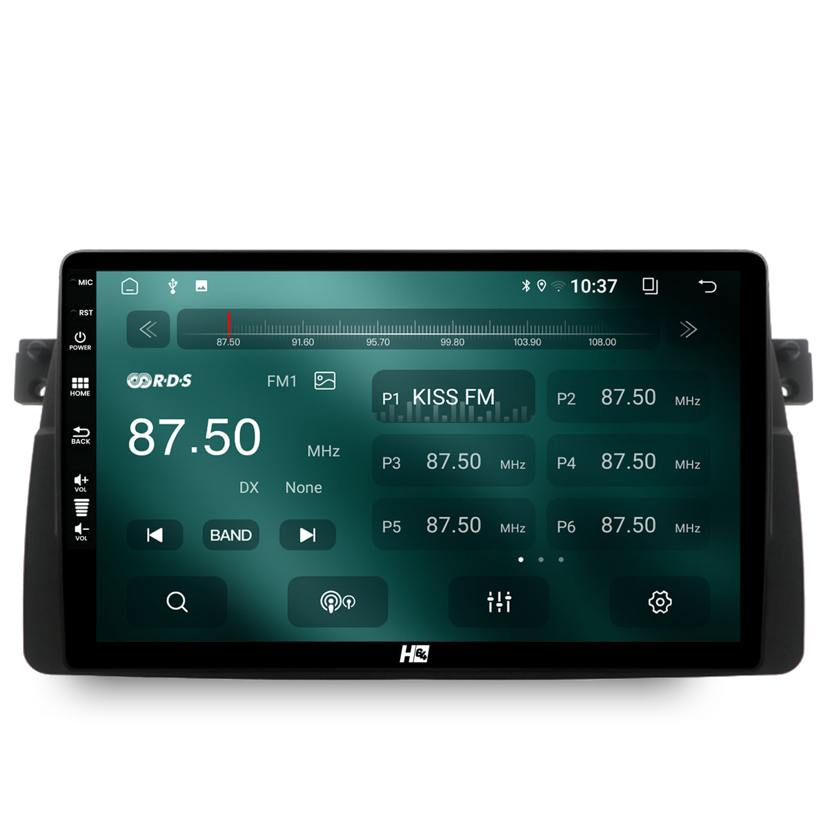 Navigatie HUB64 BMW E46, 2GB RAM, Android, GPS, Wi-FI, Carplay, Android Auto, USB, Bluetooth, Radio, Waze, Touchscreen, 9 inch