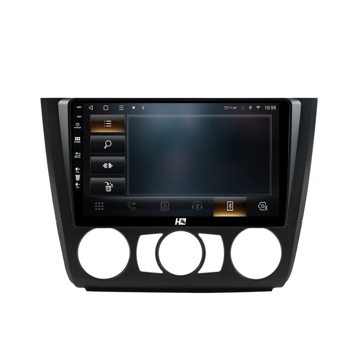 Navigatie HUB64 BMW Seria 1 E87 (2007-2011), Clima Manuala, 2GB RAM, Android, GPS, Wi-FI, Carplay, Android Auto, USB, Bluetooth, Radio, Waze, Touchscreen, 9 inch
