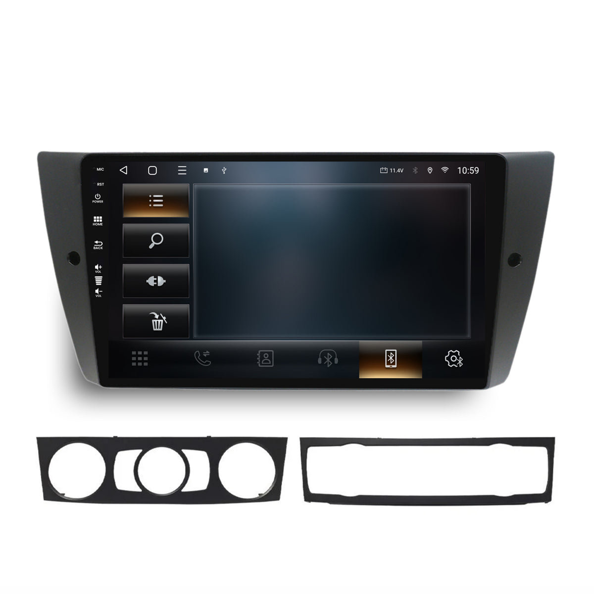 Navigatie HUB64 BMW Seria 3 E90, E91, E92, 4GB RAM, Android, Octacore, Slot Sim 4G, DSP, GPS, Wi-FI, Carplay, Android Auto, USB, Bluetooth, Waze, Touchscreen, 9 inch
