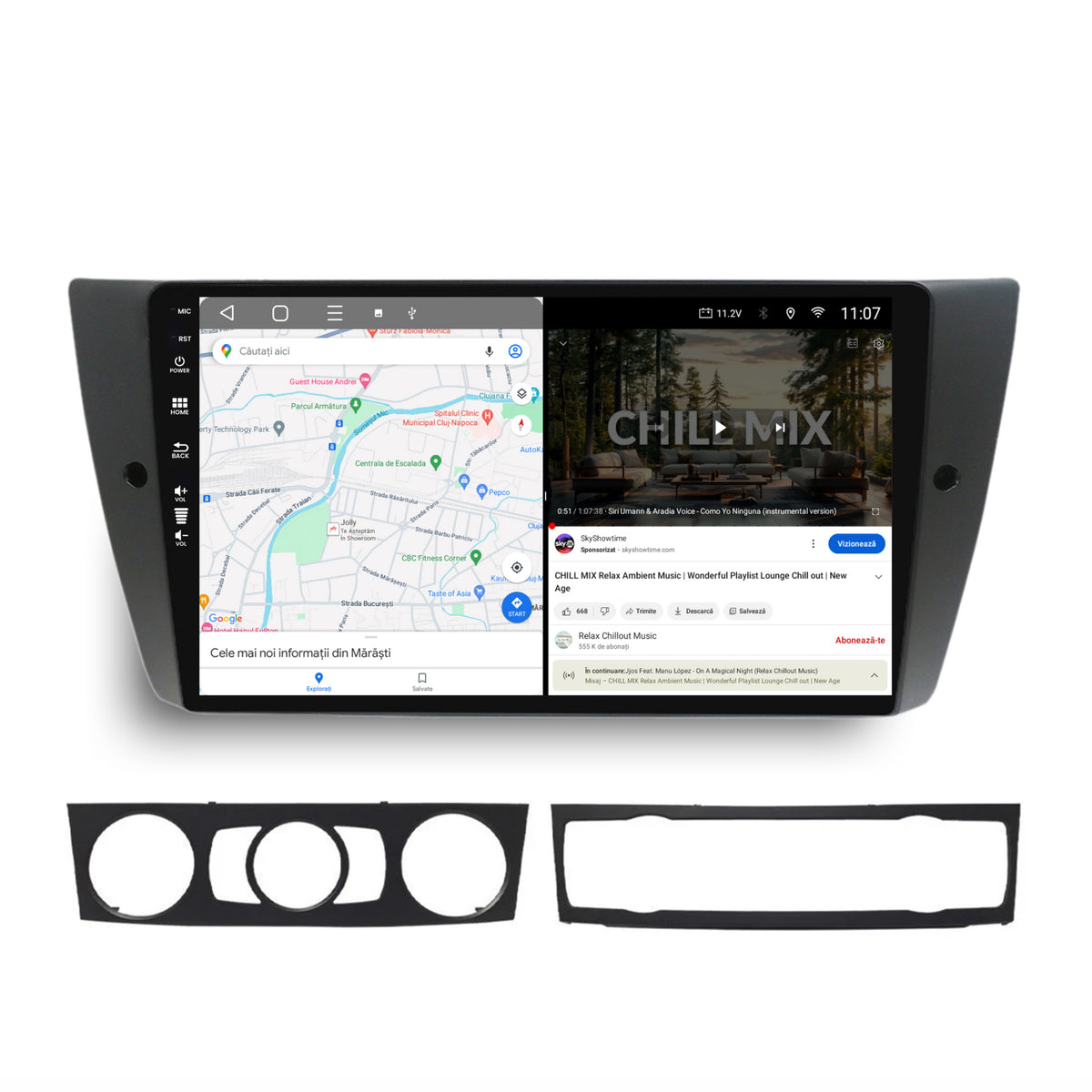 Navigatie HUB64 BMW Seria 3 E90, E91, E92, 4GB RAM, Android, Octacore, Slot Sim 4G, DSP, GPS, Wi-FI, Carplay, Android Auto, USB, Bluetooth, Waze, Touchscreen, 9 inch