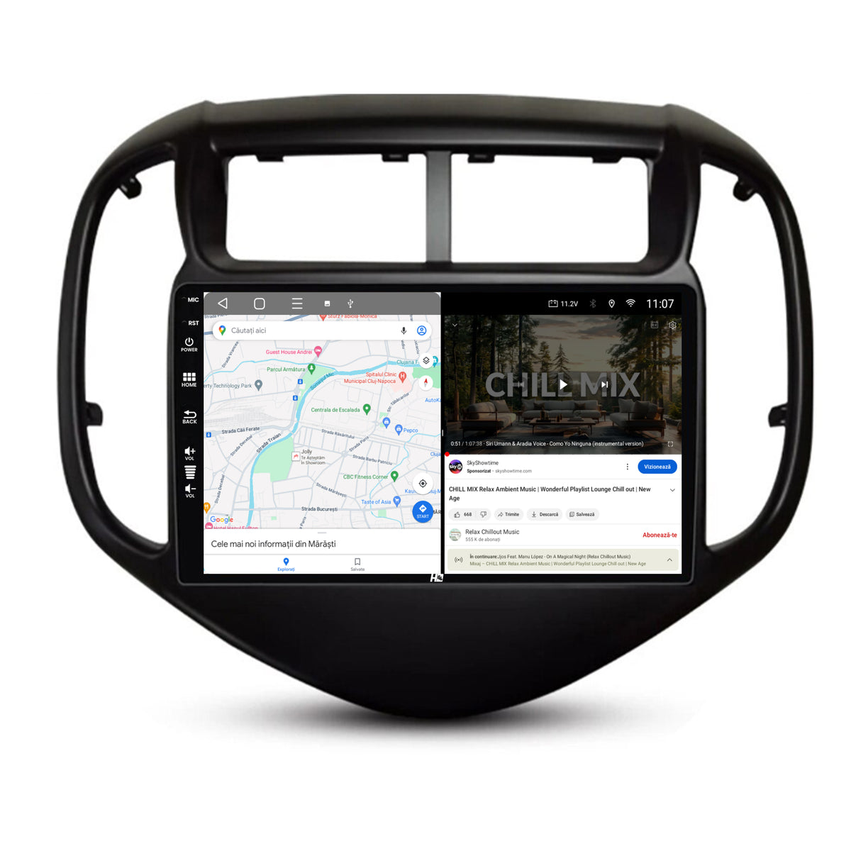 Navigatie HUB64 Chevrolet Aveo (2017-2021), 2GB RAM, Android, GPS, Wi-FI, Carplay, Android Auto, USB, Bluetooth, Radio, Waze, Touchscreen, 9 inch