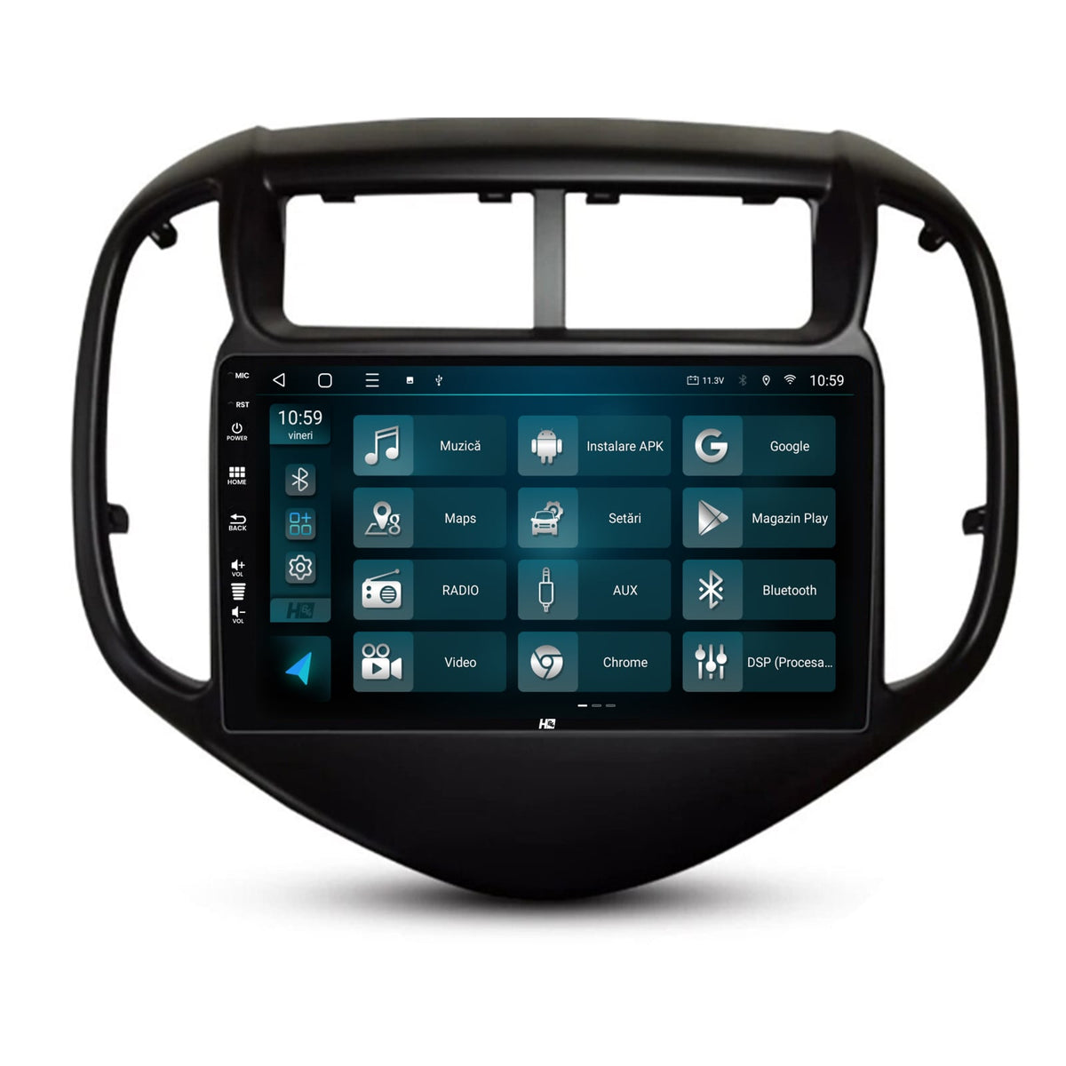 Navigatie HUB64 Chevrolet Aveo (2017-2021), 2GB RAM, Android, GPS, Wi-FI, Carplay, Android Auto, USB, Bluetooth, Radio, Waze, Touchscreen, 9 inch