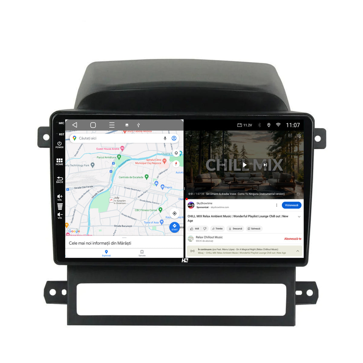Navigatie HUB64 Chevrolet Captiva (2006-2011), 4GB RAM, Android, Quadcore, DSP, GPS, Wi-FI, Carplay, Android Auto, USB, Bluetooth, Waze, Touchscreen, 9 inch