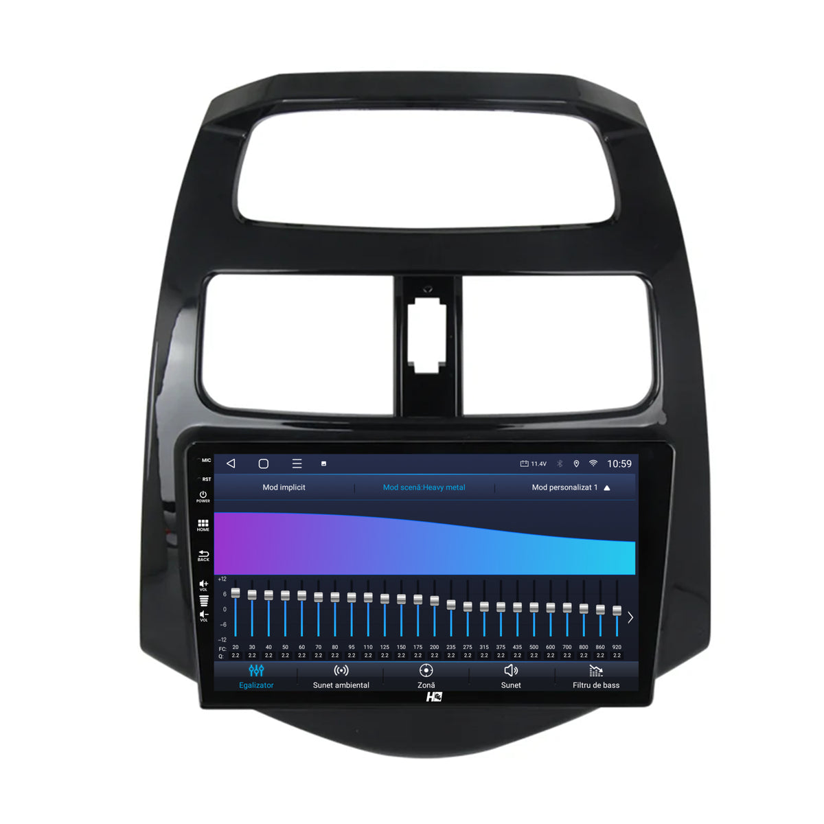 Navigatie HUB64 Daewoo Matiz / Chevrolet Spark (2010-2014), 6GB RAM, Android, Octacore, Slot Sim 4G, DSP, GPS, Wi-FI, Carplay, Android Auto, USB, Bluetooth, Waze, Touchscreen, 9 Inch