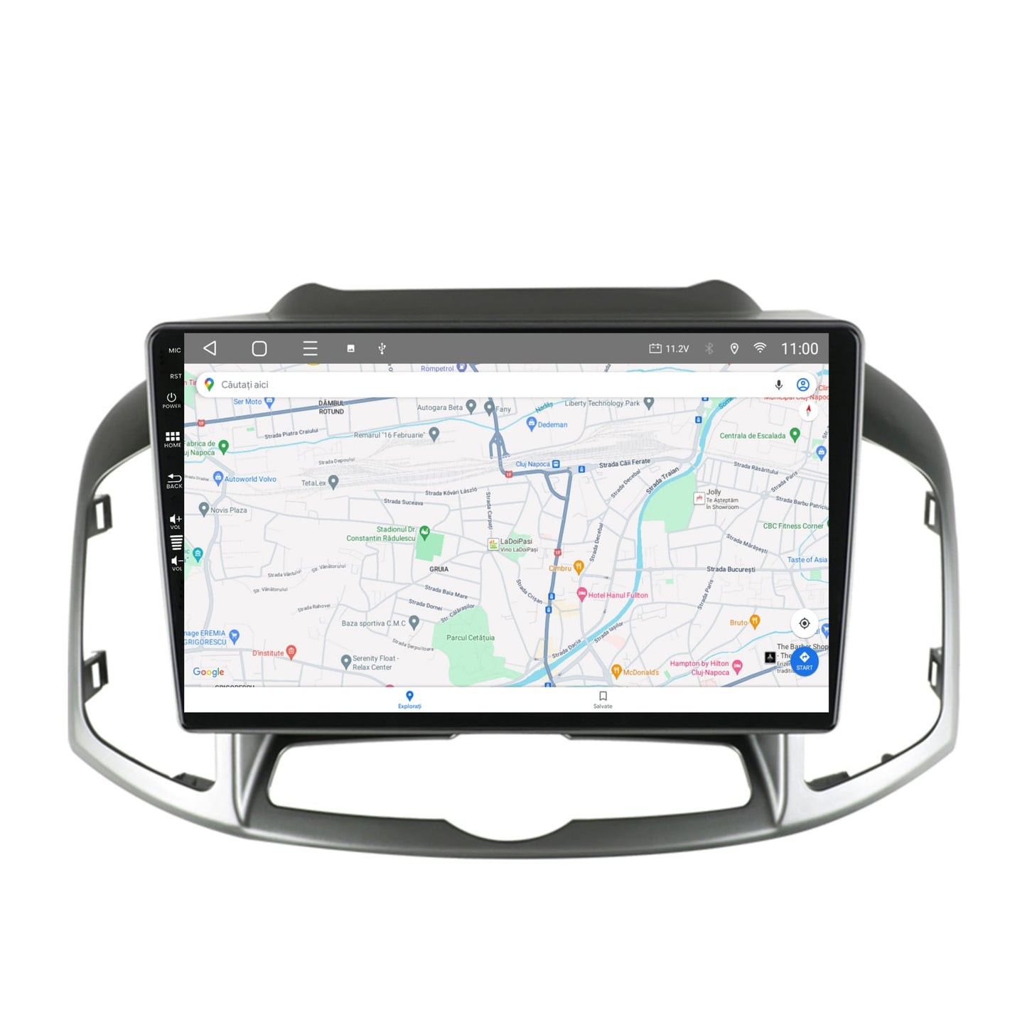 Navigatie HUB64 Chevrolet Captiva (2011-2018), 4GB RAM, Android, Quadcore, DSP, GPS, Wi-FI, Carplay, Android Auto, USB, Bluetooth, Waze, Touchscreen, 10.1 Inch