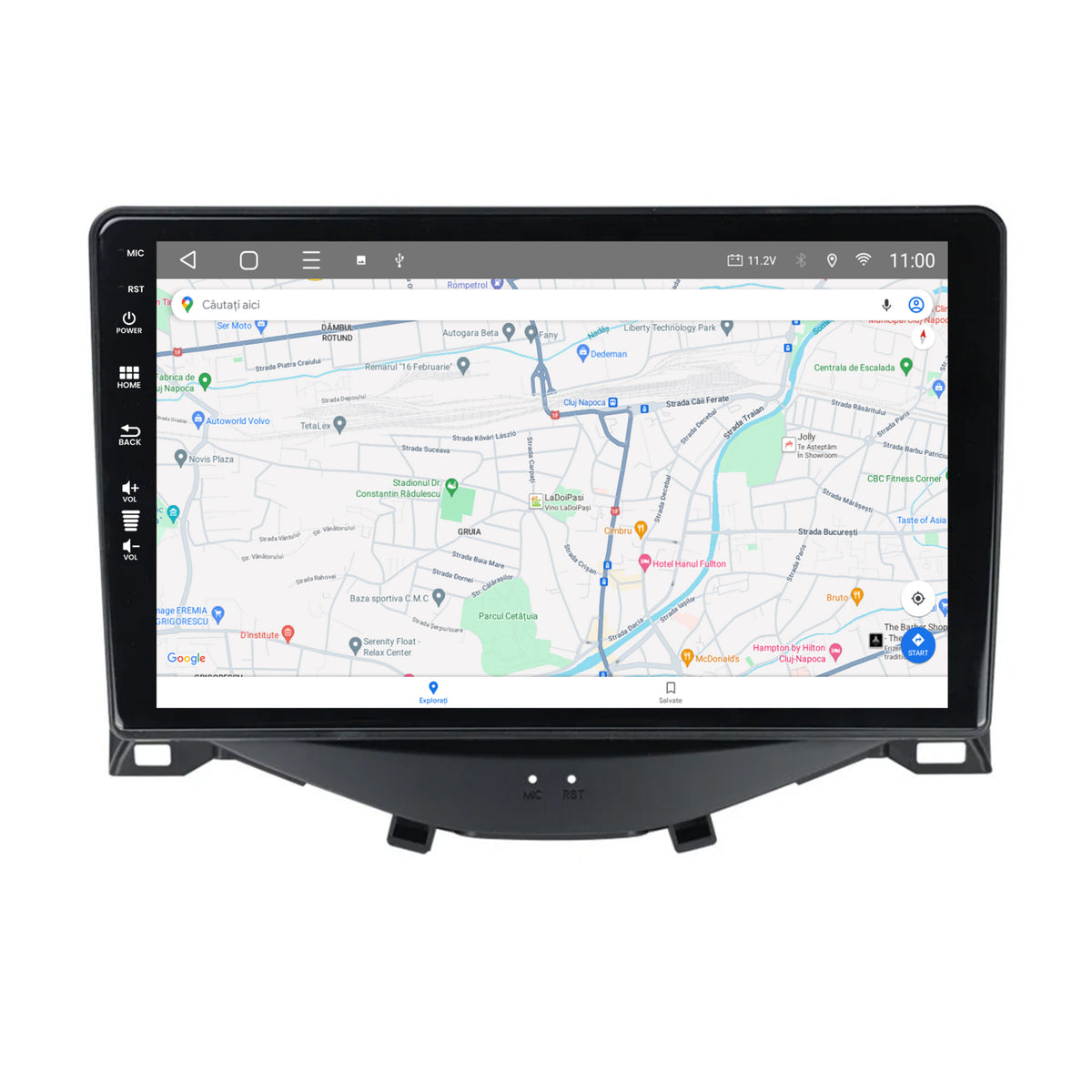 Navigatie HUB64 Citroen C1 / Peugeot 108 / Toyota AYGO (2014-2022), 8GB RAM, Android, Octacore, Slot Sim 4G, DSP, GPS, Wi-FI, Carplay, Android Auto, USB, Bluetooth, Waze, Touchscreen, 9 Inch