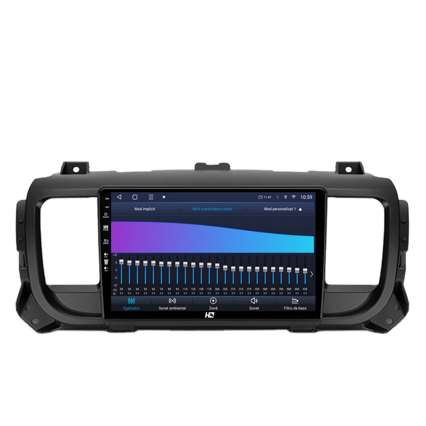 Navigatie HUB64 Citroen Jumpy / Peugeot Expert (2017-2021), 6GB RAM, Android, Octacore, Slot Sim 4G, DSP, GPS, Wi-FI, Carplay, Android Auto, USB, Bluetooth, Waze, Touchscreen, 9 Inch