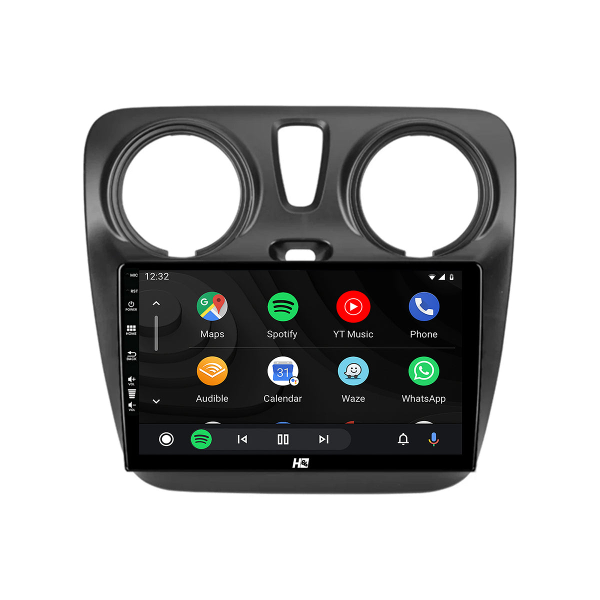 Navigatie HUB64 Dacia Dokker / Lodgy, 2GB RAM, Android, GPS, Wi-FI, Carplay, Android Auto, USB, Bluetooth, Radio, Waze, Touchscreen, 9 inch