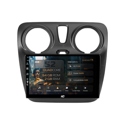 Navigatie HUB64 Dacia Dokker / Lodgy, 2GB RAM, Android, GPS, Wi-FI, Carplay, Android Auto, USB, Bluetooth, Radio, Waze, Touchscreen, 9 inch