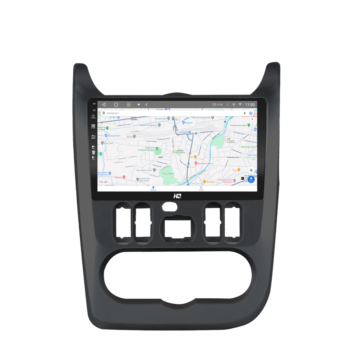 Navigatie HUB64 Dacia Logan / Duster / Sandero (2009-2015), 4GB RAM, Android, Quadcore, DSP, GPS, Wi-FI, Carplay, Android Auto, USB, Bluetooth, Waze, Touchscreen, 9" inch