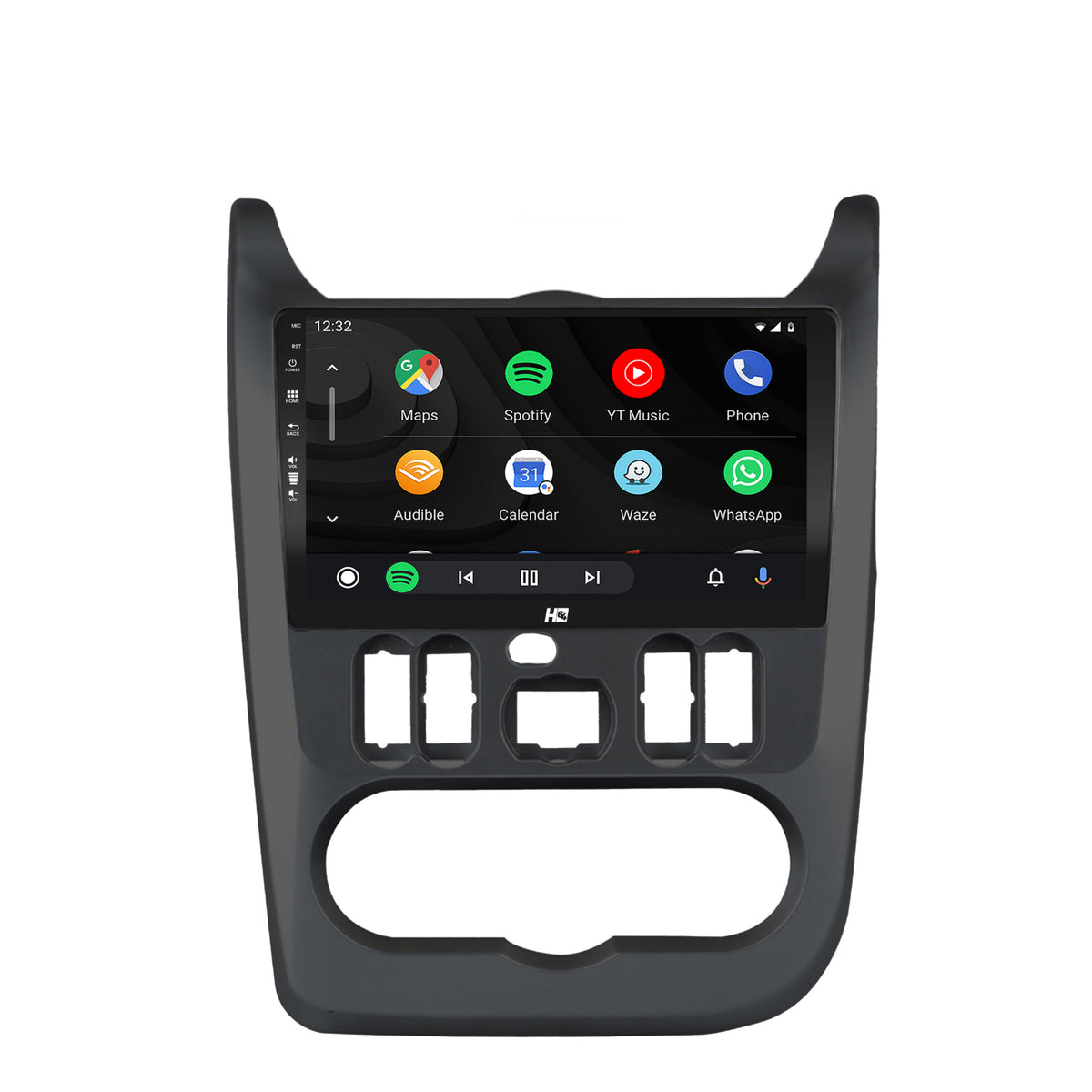 Navigatie HUB64 Dacia Logan / Duster / Sandero (2009-2015), 4GB RAM, Android, Quadcore, DSP, GPS, Wi-FI, Carplay, Android Auto, USB, Bluetooth, Waze, Touchscreen, 9" inch