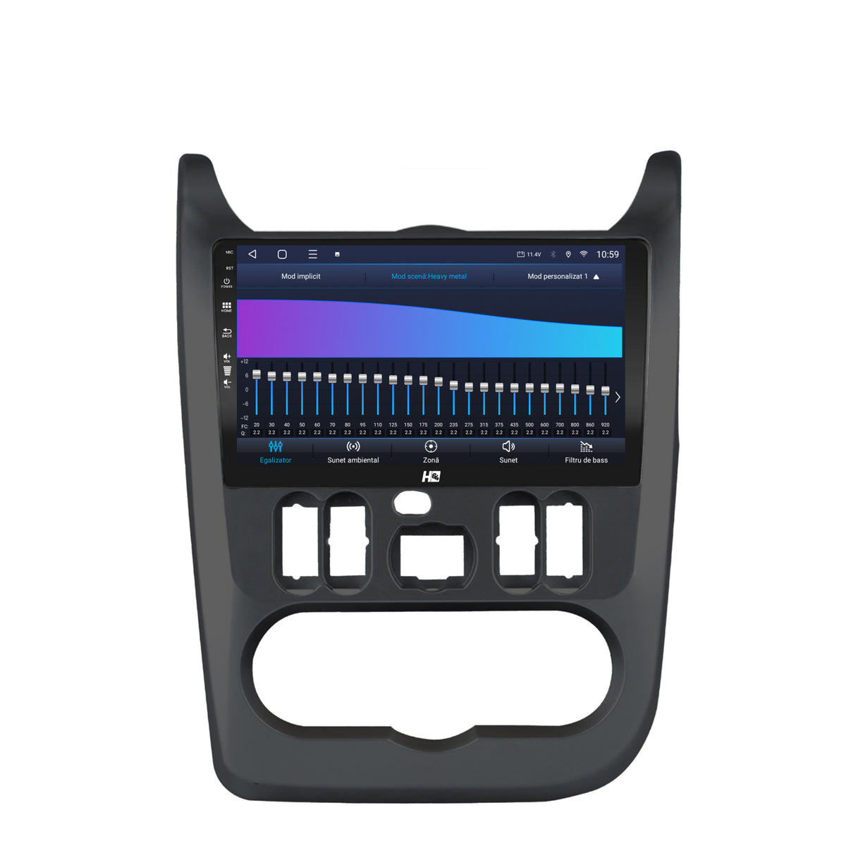 Navigatie HUB64 Dacia Logan / Duster / Sandero (2009-2015), 4GB RAM, Android, Quadcore, DSP, GPS, Wi-FI, Carplay, Android Auto, USB, Bluetooth, Waze, Touchscreen, 9" inch
