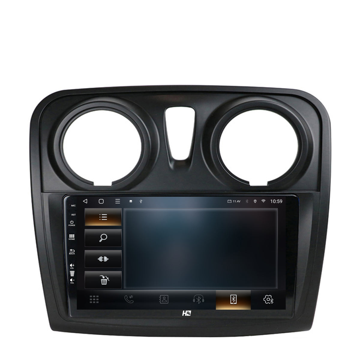Navigatie HUB64 Dacia Logan / Sandero, 8GB RAM, Android, Octacore, Slot Sim 4G, DSP, GPS, Wi-FI, Carplay, Android Auto, USB, Bluetooth, Waze, Touchscreen, 9 Inch