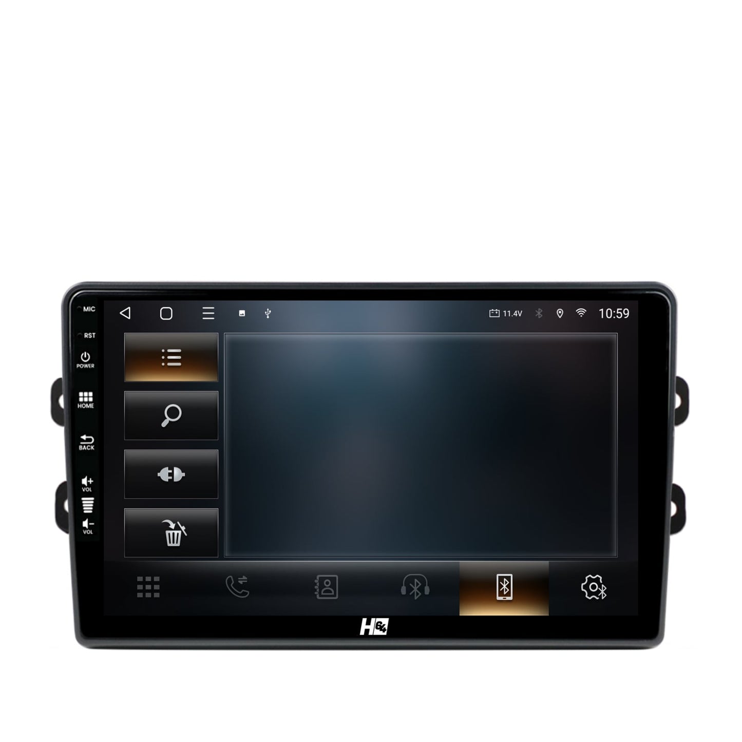Navigatie HUB64 Dacia/Renault, 4GB RAM, Android, Octacore, Slot Sim 4G, DSP, GPS, Wi-FI, Carplay, Android Auto, USB, Bluetooth, Waze, Touchscreen, 9 inch