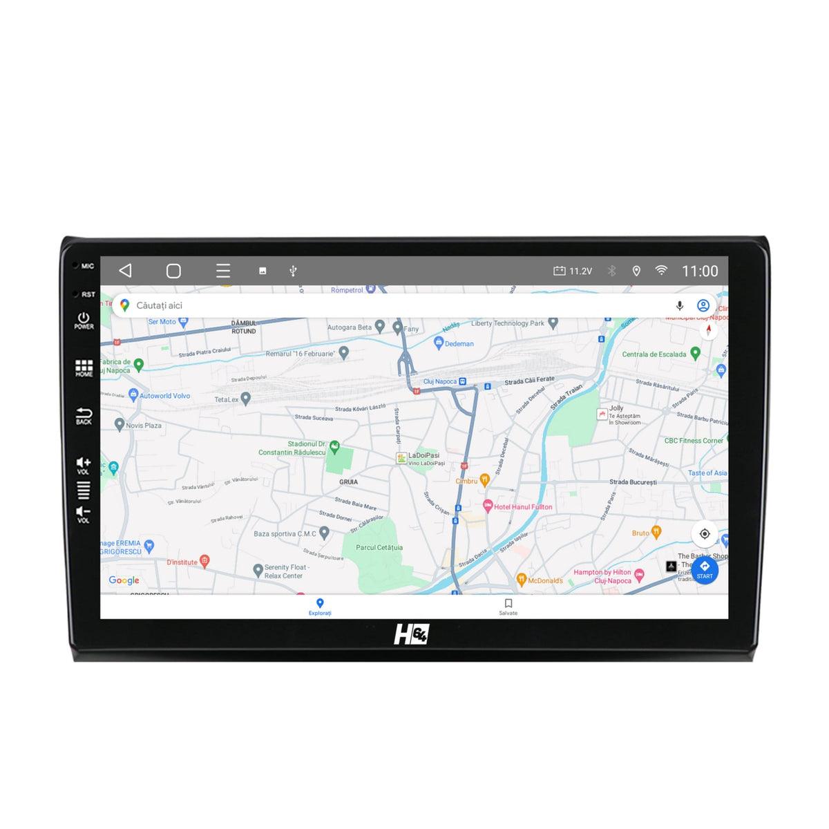 Navigatie HUB64 Fiat Bravo (2006-2014), 6GB RAM, Android, Octacore, Slot Sim 4G, DSP, GPS, Wi-FI, Carplay, Android Auto, USB, Bluetooth, Waze, Touchscreen, 9 Inch