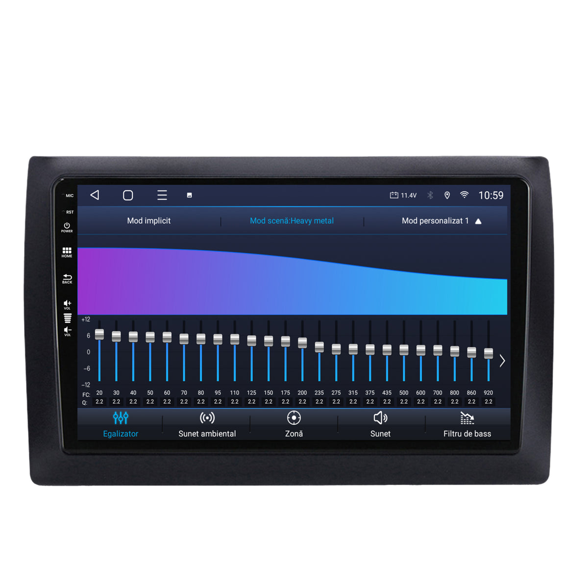 Navigatie HUB64 Fiat Stilo 4GB RAM, Android, Octacore, Slot Sim 4G, DSP, GPS, Wi-FI, Carplay, Android Auto, USB, Bluetooth, Waze, Touchscreen, 9 inch