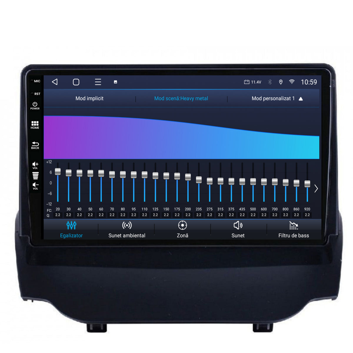 Navigatie HUB64 Ford EcoSport (2013-2016) 4GB RAM, Android, Octacore, Slot Sim 4G, DSP, GPS, Wi-FI, Carplay, Android Auto, USB, Bluetooth, Waze, Touchscreen, 9 inch