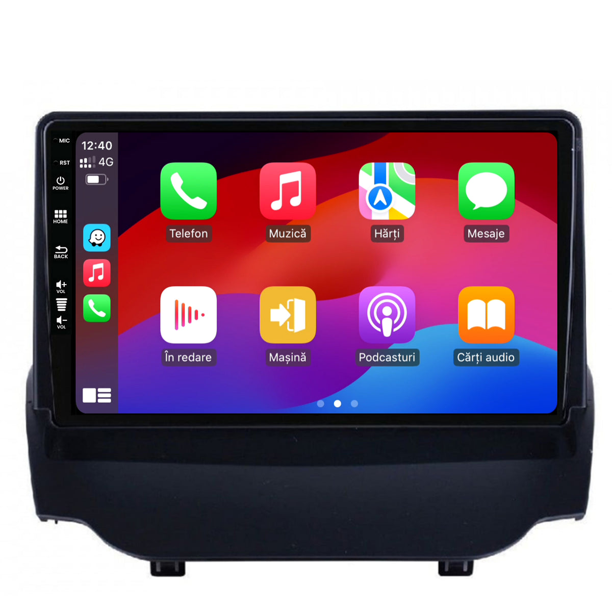 Navigatie HUB64 Ford EcoSport (2013-2016) 4GB RAM, Android, Octacore, Slot Sim 4G, DSP, GPS, Wi-FI, Carplay, Android Auto, USB, Bluetooth, Waze, Touchscreen, 9 inch