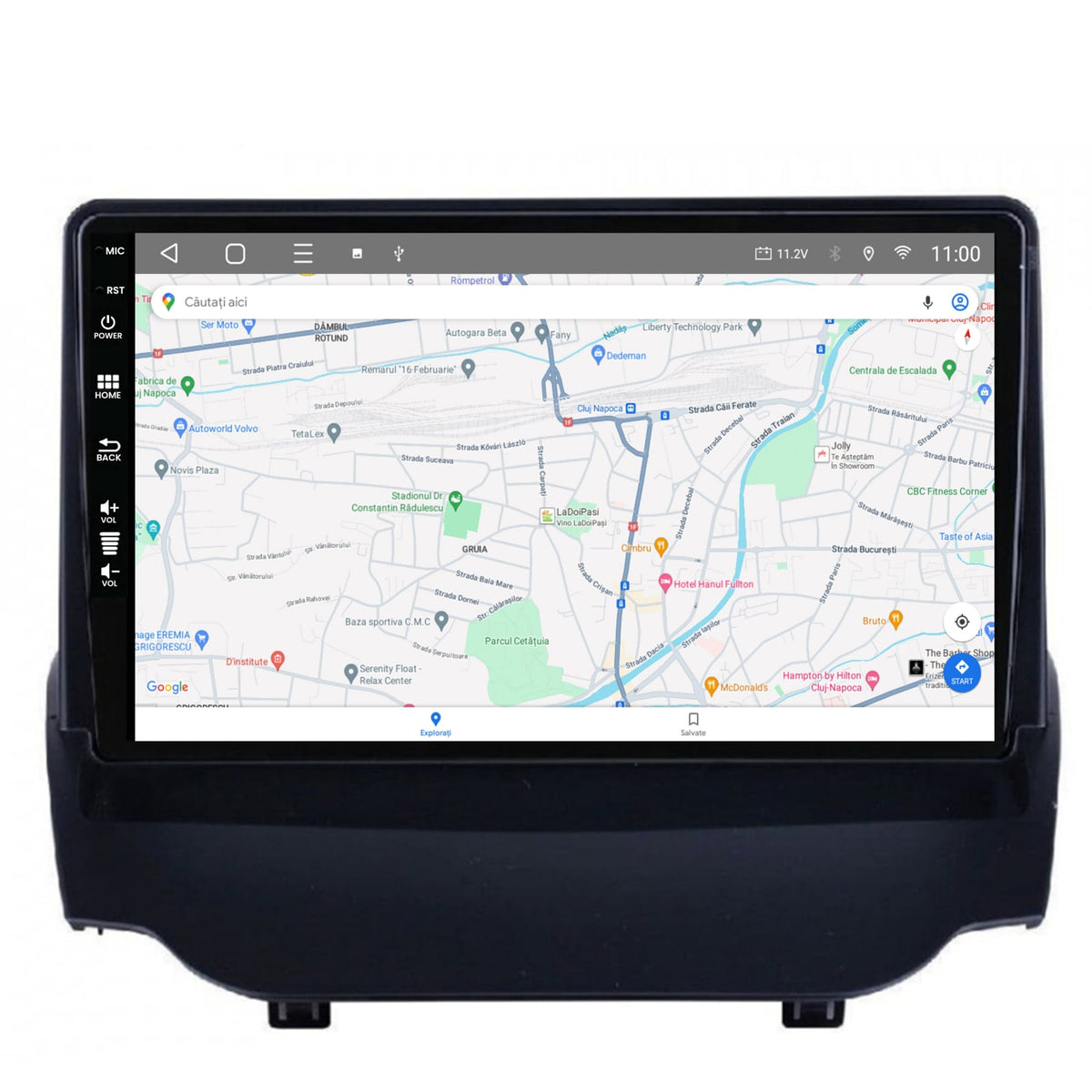 Navigatie HUB64 Ford EcoSport (2013-2016) 4GB RAM, Android, Octacore, Slot Sim 4G, DSP, GPS, Wi-FI, Carplay, Android Auto, USB, Bluetooth, Waze, Touchscreen, 9 inch