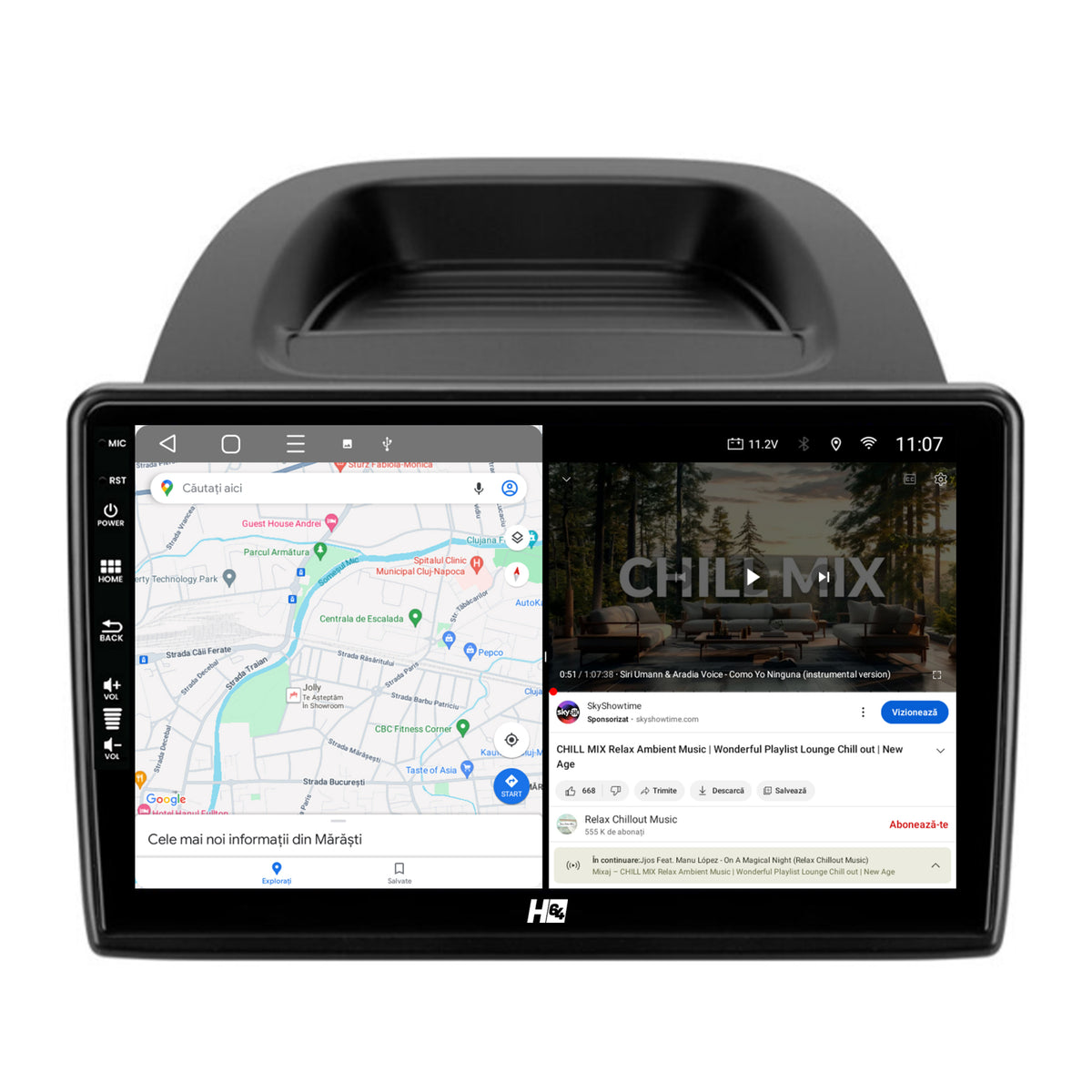 Navigatie HUB64 Ford EcoSport (2017- Prezent) 2GB RAM, Android, GPS, Wi-FI, Carplay, Android Auto, USB, Bluetooth, Radio, Waze, Touchscreen, 9 inch