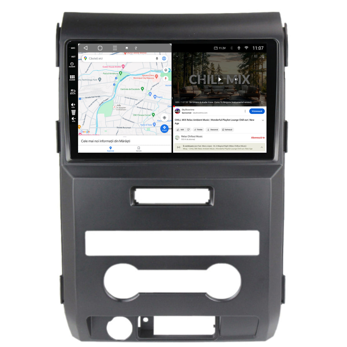 Navigatie HUB64 Ford F150 (2008-2014), 6GB RAM, Android, Octacore, Slot Sim 4G, DSP, GPS, Wi-FI, Carplay, Android Auto, USB, Bluetooth, Waze, Touchscreen, 9 Inch