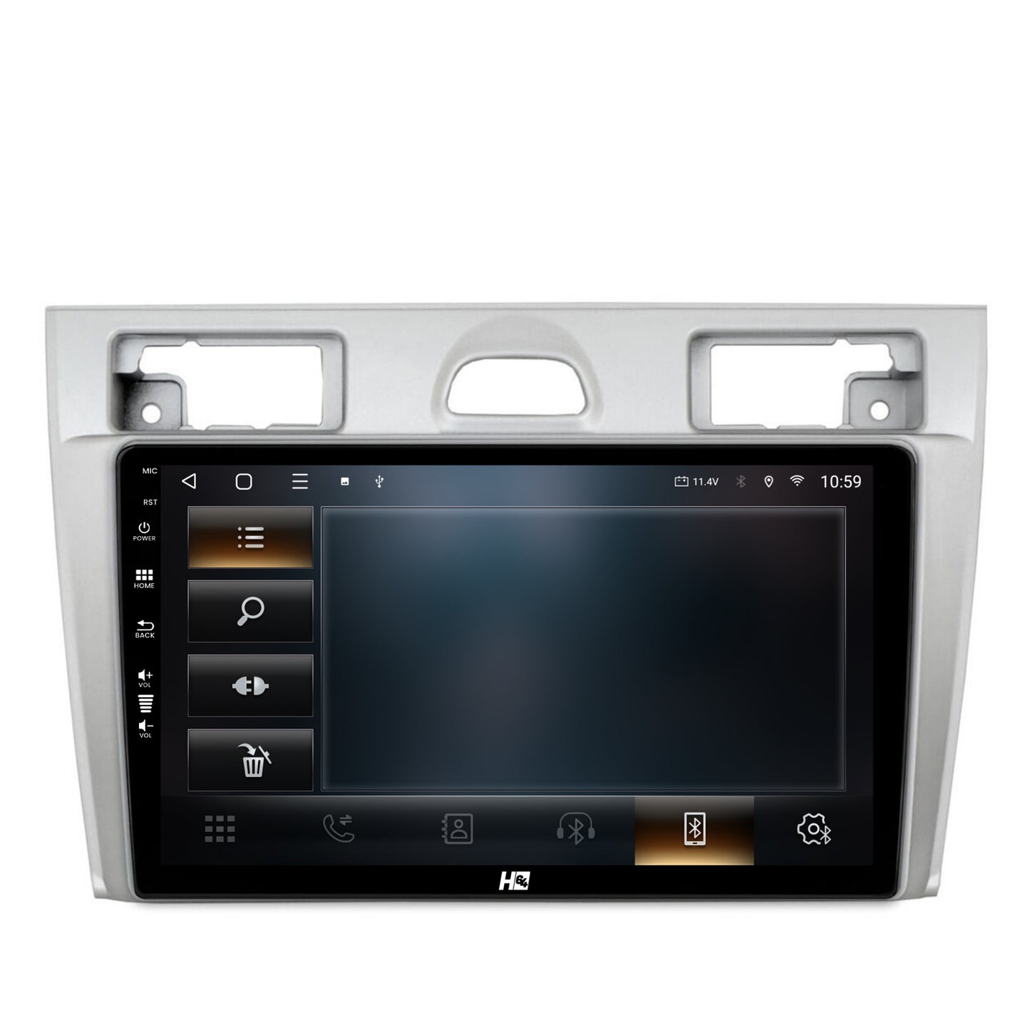 Navigatie HUB64 Ford Fiesta (2002-2008), 2GB RAM, Android, GPS, Wi-FI, Carplay, Android Auto, USB, Bluetooth, Radio, Waze, Touchscreen, 9 inch
