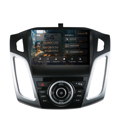 Navigatie HUB64 Ford Focus 3 (2011-2019), 4GB RAM, Android, Quadcore, DSP, GPS, Wi-FI, Carplay, Android Auto, USB, Bluetooth, Waze, Touchscreen, 9 inch