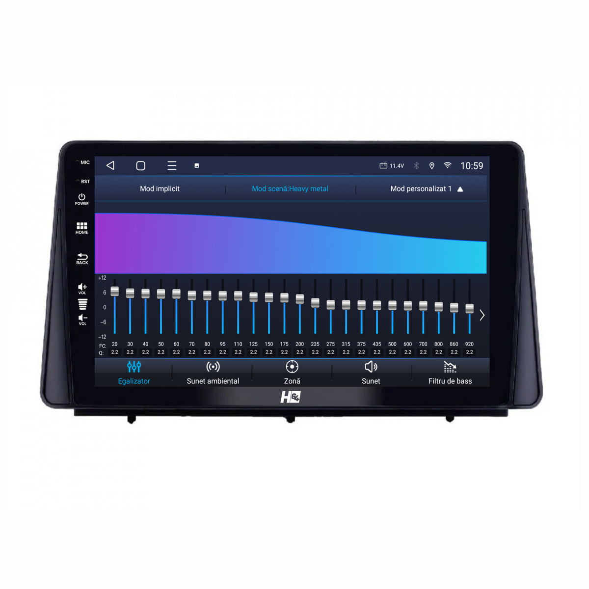 Navigatie HUB64 Ford Focus MK4 (2019+), 4GB RAM, Android, Quadcore, DSP, GPS, Wi-FI, Carplay, Android Auto, USB, Bluetooth, Waze, Touchscreen, 10.1 Inch