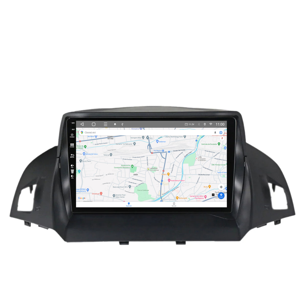 Navigatie HUB64 Ford Kuga / C-Max (2013-2018), 6GB RAM, Android, Octacore, Slot Sim 4G, DSP, GPS, Wi-FI, Carplay, Android Auto, USB, Bluetooth, Waze, Touchscreen, 9 Inch