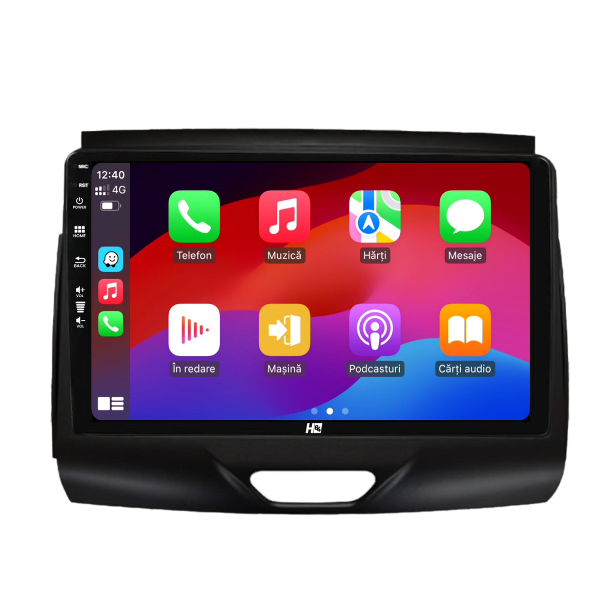 Navigatie HUB64 Ford Ranger (2015-2018), 8GB RAM, Android, Octacore, Slot Sim 4G, DSP, GPS, Wi-FI, Carplay, Android Auto, USB, Bluetooth, Waze, Touchscreen, 9 Inch