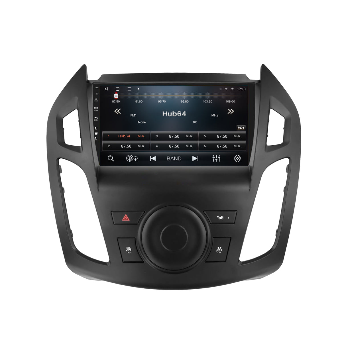 Navigatie HUB64 Ford Transit (2014-2020), 4GB RAM, Android, Quadcore, DSP, GPS, Wi-FI, Carplay, Android Auto, USB, Bluetooth, Waze, Touchscreen, 9 Inch