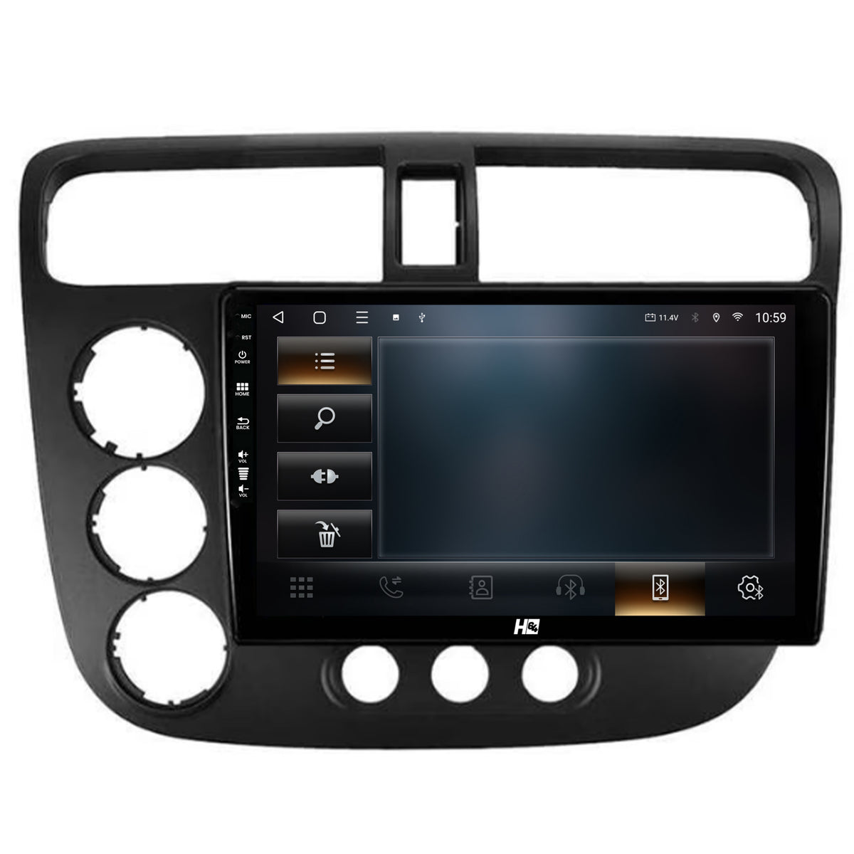 Navigatie HUB64 Honda Civic (1998-2005), 2GB RAM, Android, GPS, Wi-FI, Carplay, Android Auto, USB, Bluetooth, Radio, Waze, Touchscreen, 9 inch
