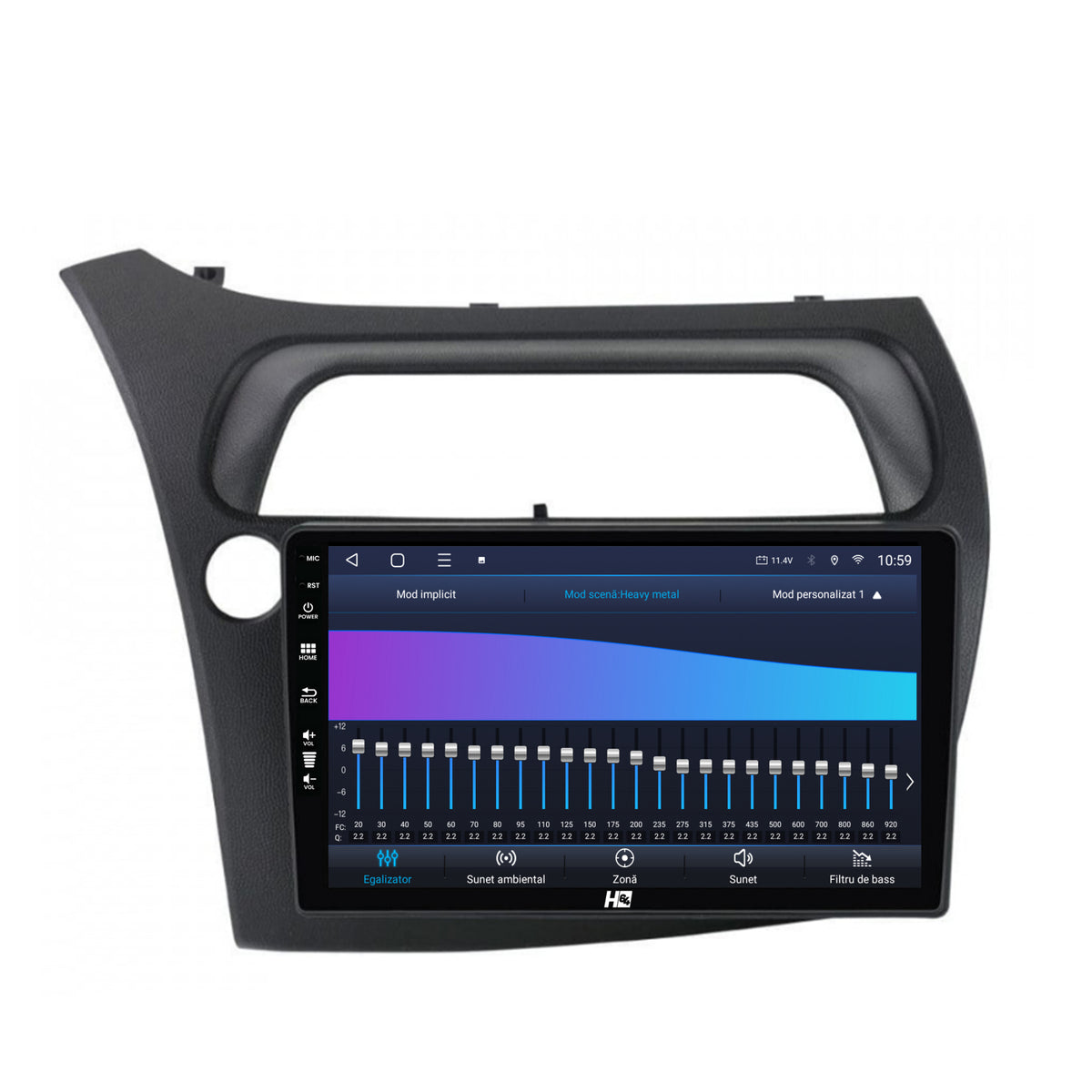 Navigatie HUB64 Honda Civic Hatchback (2006-2011), 6GB RAM, Android, Octacore, Slot Sim 4G, DSP, GPS, Wi-FI, Carplay, Android Auto, USB, Bluetooth, Waze, Touchscreen, 9 Inch