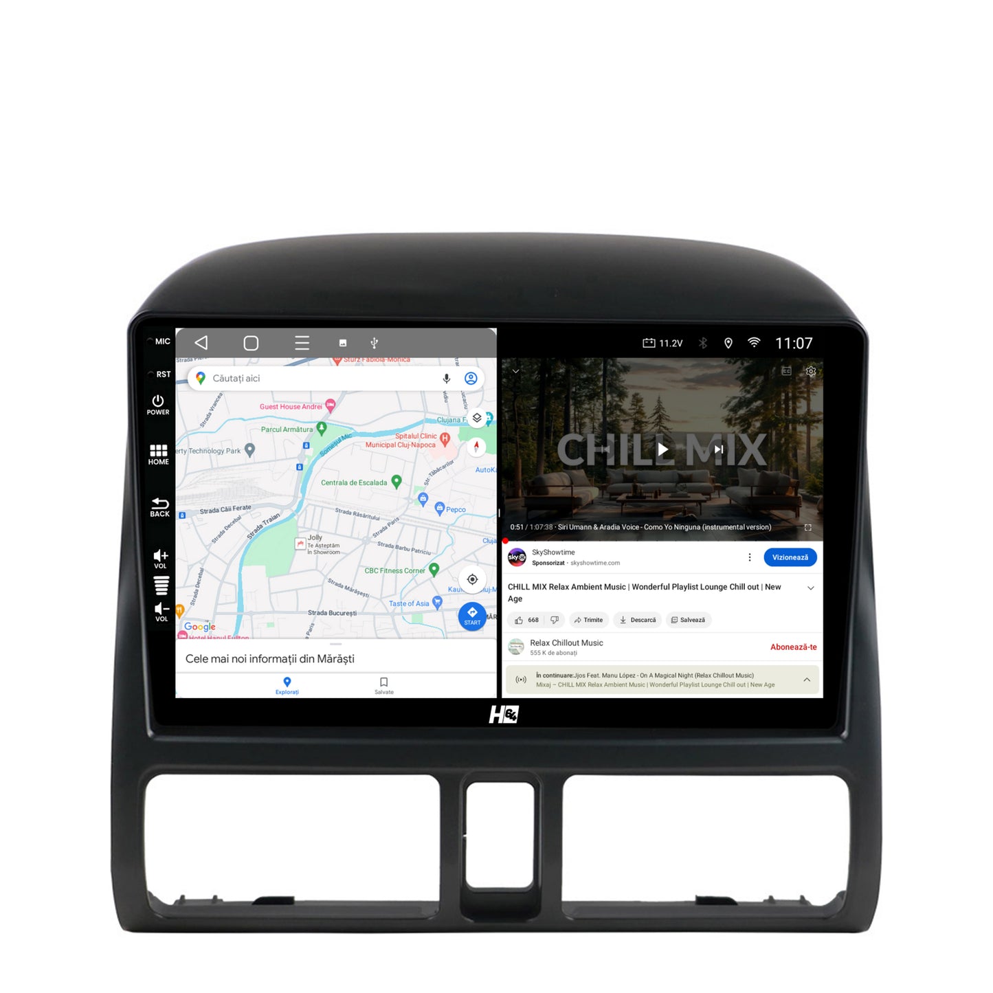 Navigatie HUB64 Honda CRV (1998-2005), 2GB RAM, Android, GPS, Wi-FI, Carplay, Android Auto, USB, Bluetooth, Radio, Waze, Touchscreen, 9 inch