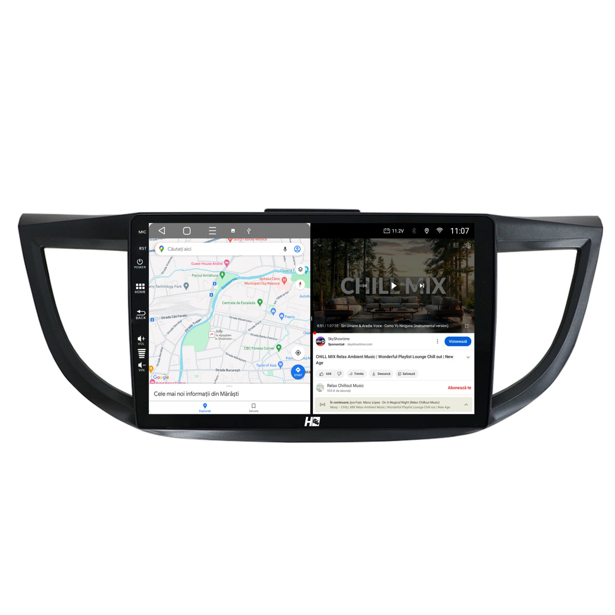 Navigatie HUB64 Honda CRV (2011-2016), 8GB RAM, Android, Octacore, Slot Sim 4G, DSP, GPS, Wi-FI, Carplay, Android Auto, USB, Bluetooth, Waze, Touchscreen, 9 Inch