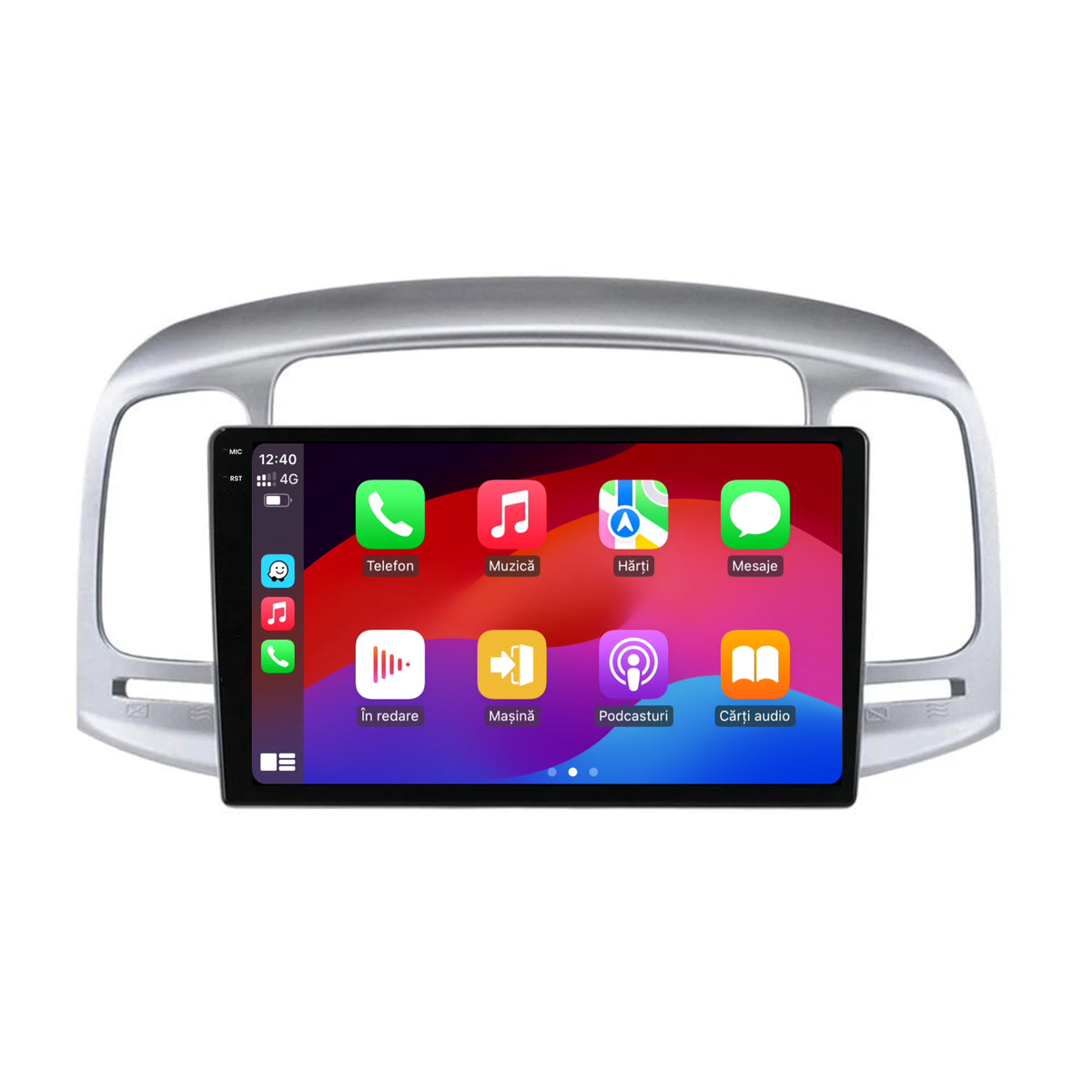 Navigatie HUB64 Hyundai Accent (2006-2011), 6GB RAM, Android, Octacore, Slot Sim 4G, DSP, GPS, Wi-FI, Carplay, Android Auto, USB, Bluetooth, Waze, Touchscreen, 9 Inch