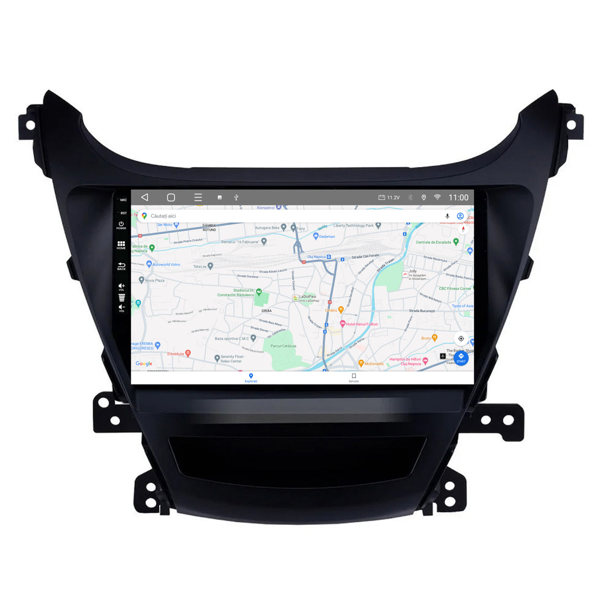 Navigatie HUB64 Hyundai Elantra (2012-2014), 4GB RAM, Android, Octacore, Slot Sim 4G, DSP, GPS, Wi-FI, Carplay, Android Auto, USB, Bluetooth, Waze, Touchscreen, 9Inch